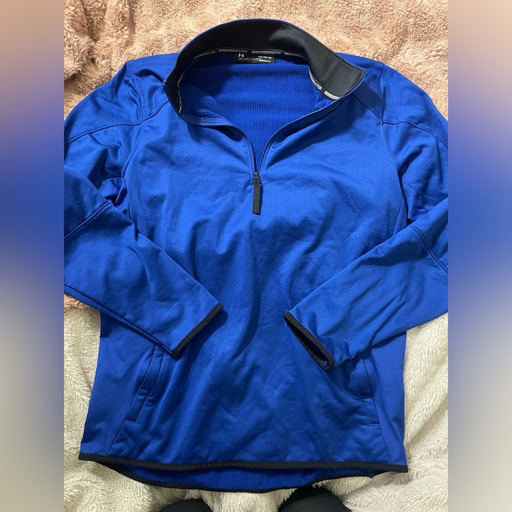 EUC Under Armour Men’s Cold Gear Loose Fitted Quarter Zip Jacket
